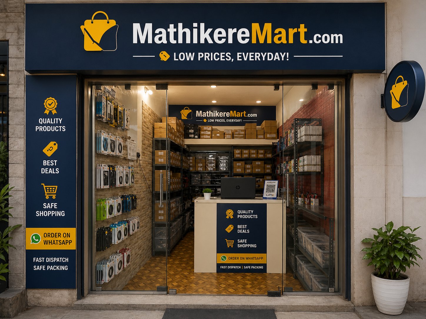 MathikereMart Shop Front — Mathikere, Bangalore